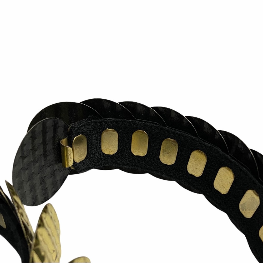 Vintage Textured Metal Disc Stretch Waist Belt - Picture 8 of 8